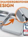 3-teiliges Panierset-Set aus Edelstahl - Spülmaschinengeeignet - Perfekt für Schnitzel – Bild 4