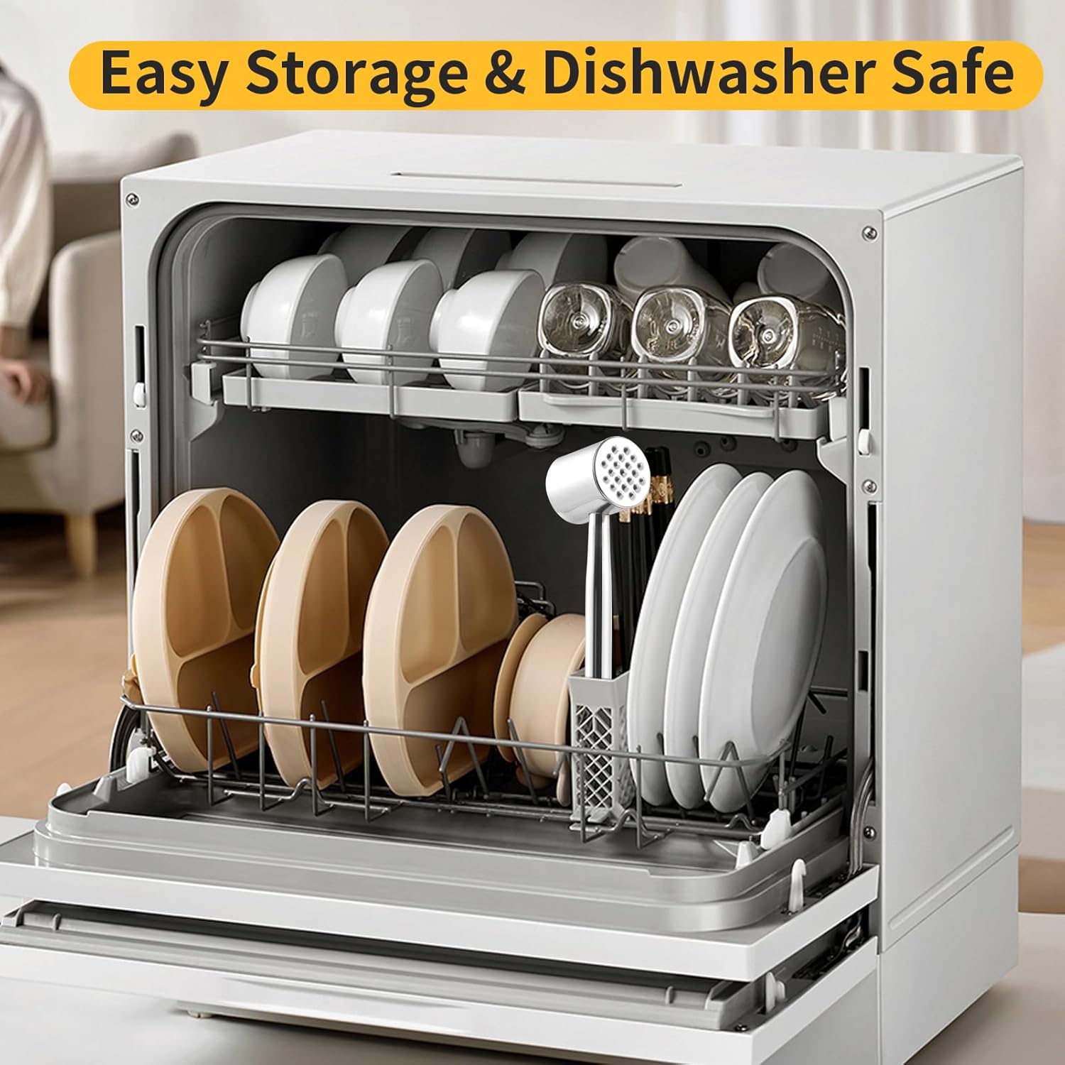 Meat Tenderiser Stainless Steel - Solid Double-Sided Meat Hammer with 21 Nubs & Smooth Back - Meat Tenderiser Dishwasher Safe Made of 304 Stainless Steel – Bild 5