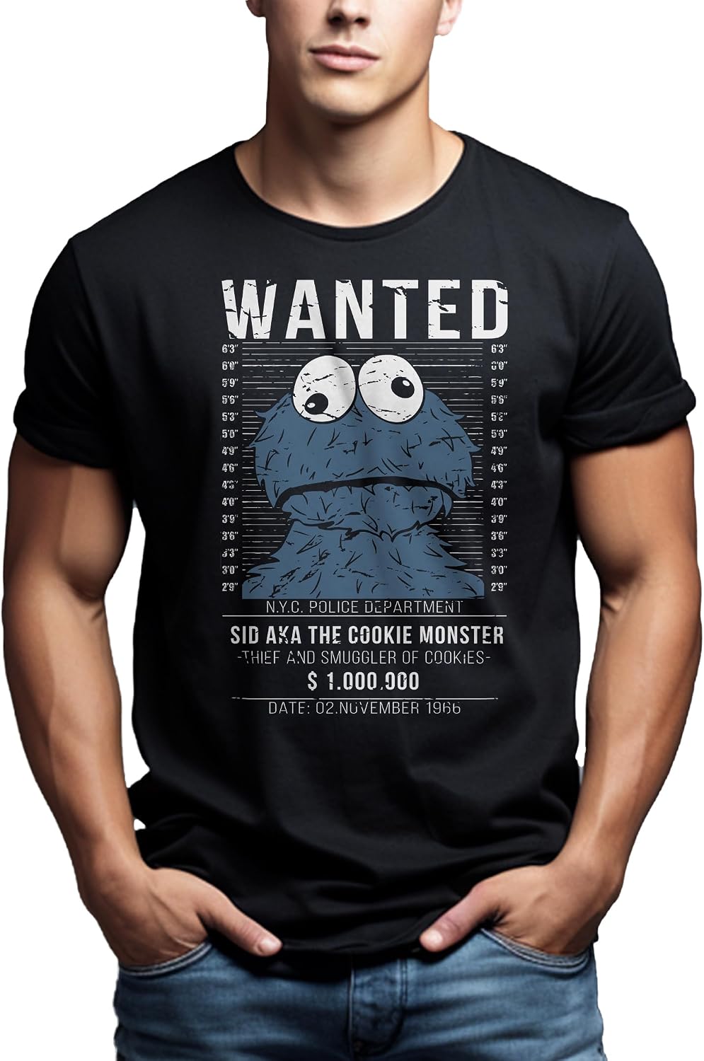 MAKAYA Vintage Monster T-Shirt Biscuits – Bild 2