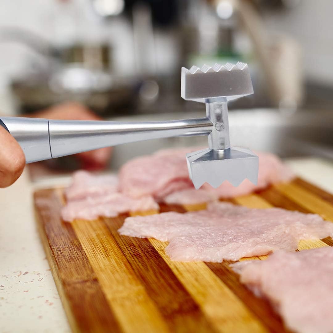 Joeji's Meat Tenderiser Zinc Alloy Dishwasher Safe, Strong Durable Meat Softeniser, Great for Steak, Poultry, Fish, Grippy Kitchen Accessories for Meat – Bild 4