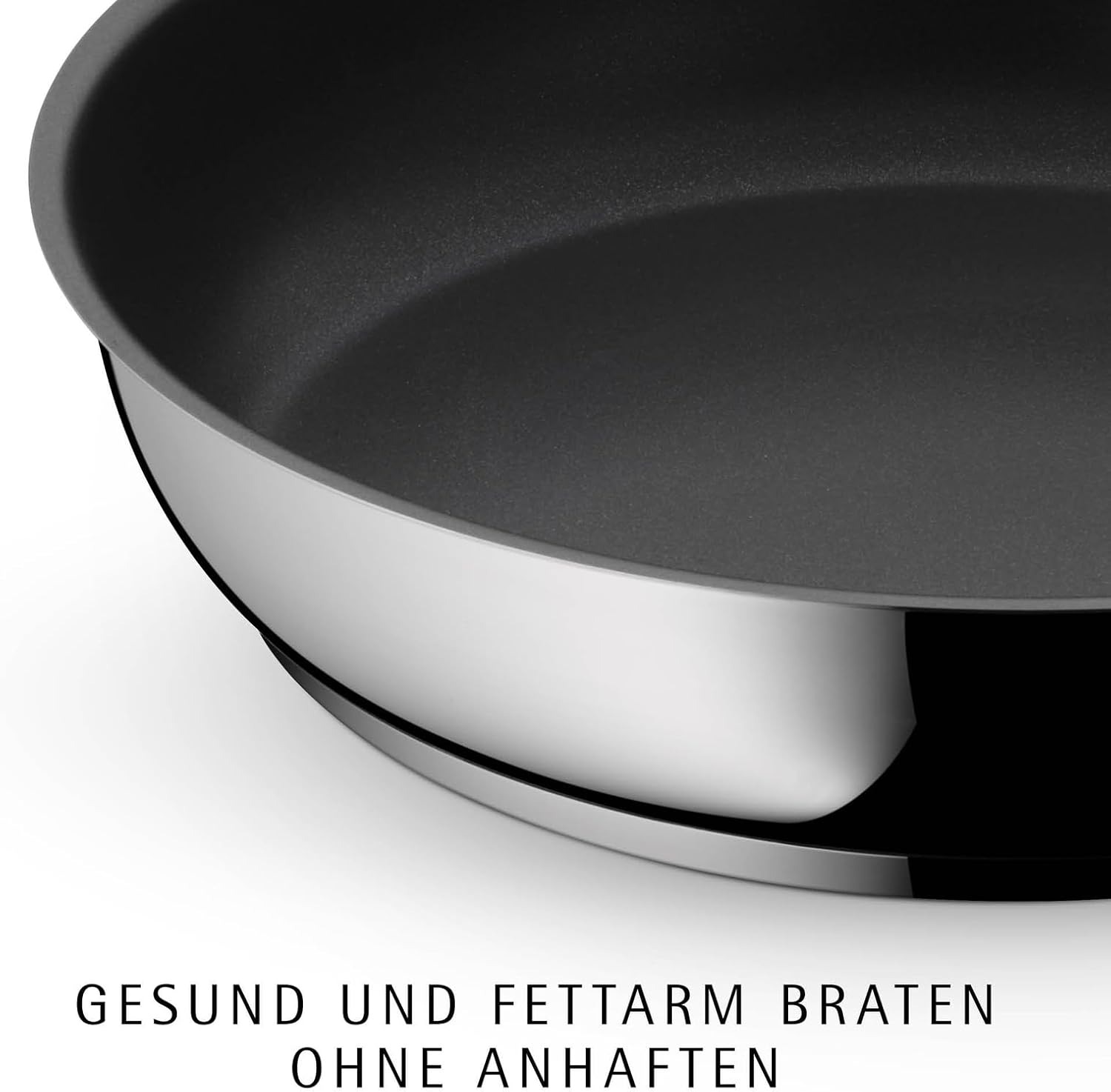 WMF Devil 2-Piece Frying Pan Set, 28 cm+24 cm, Induction Frying Pan, Coated Cromargan Stainless Steel, Plastic Handle – Bild 2